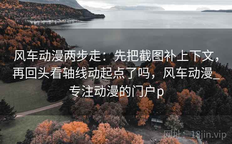 风车动漫两步走：先把截图补上下文，再回头看轴线动起点了吗，风车动漫_专注动漫的门户p